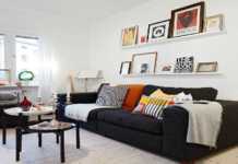 Cómo decorar con un sofá negro