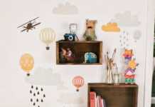 Cajas de madera decorativas para cuarto de los niños Cajas de Madera para la decoración infantil