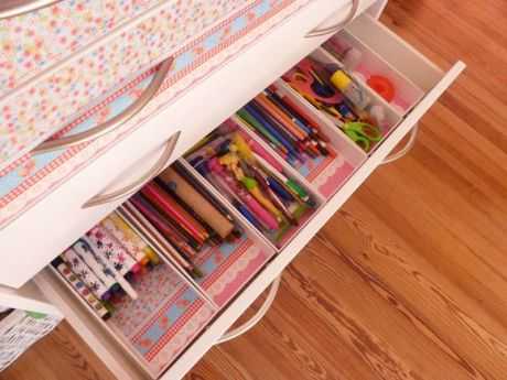 Cómo empapelar una cajonera