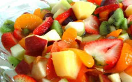 Comer frutas en la cena