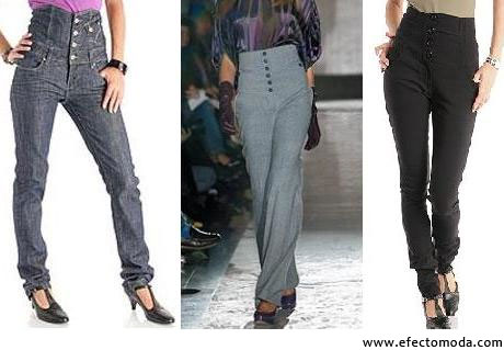 pantalones talle alto