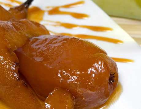 Postres Bajas calorías, "Peras a la sidra"