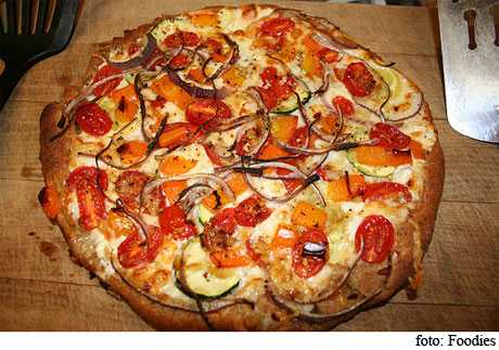 pizza de vegetales