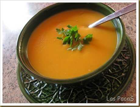 Sopa rica en betacarotenos