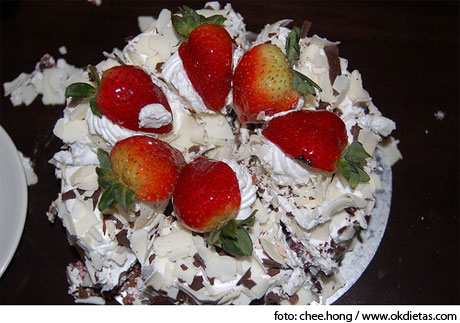 Tarta Selva Negra baja en calorías