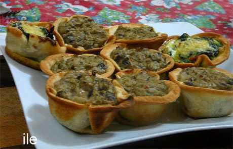 Tarteletas de berenjena
